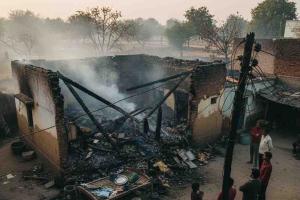 Fierce Fire Guts Home in Amroha Village, Causes Heavy Financial Loss