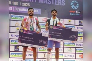 Guwahati Masters 2025: Sanskar Saraswat wins men’s singles title Tanvi Sharma, Roy-Sai Pratheek finish runners-up