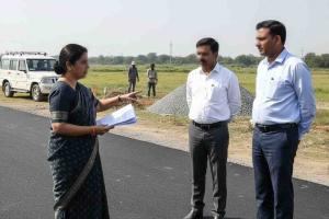 DM Takes Firm Action Over Substandard Roadwork in Lakhimpur