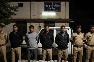 Nine Notorious Thieves Arrested in Major Joint Operation by Baddoopur Police and Surveillance Unit