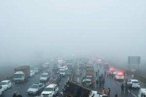 Dense Fog Triggers Massive Multi-Vehicle Pile-Up on Uttar Pradesh Highways