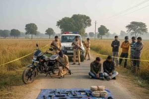 Two Suspected Cattle Thieves Shot and Arrested After Armed Clash with Police in Meerut
