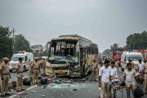 Deadly Head-On Collision in Basti Leaves Five Dead, Scores Injured