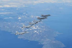Finland and Sweden Stage Joint Fighter Jet Formation Over Arctic Skies