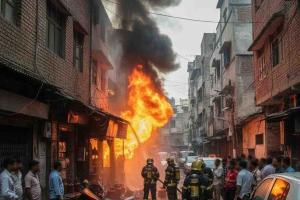 Major Blast at Cylinder Refilling Shop Sparks Panic in Uttam Nagar