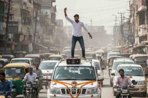 Groom’s Friends Spark Chaos in Hapur as Viral Video Shows Dance on Car Roof