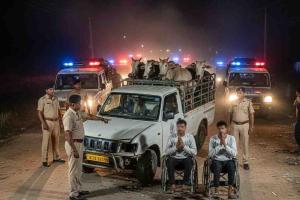 Deadly Chase in Sonbhadra: Two Suspected Cattle Smugglers Shot After Attempt to Run Over Policeman