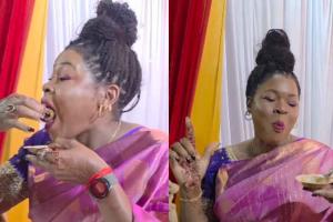 Nigerian Tourist’s Joyful Pani Puri Moment at Indian Wedding Wins Hearts Online