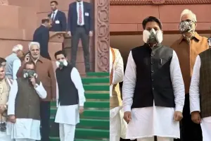 Opposition Leaders Stage Demonstration in Parliament Complex Over Delhi’s Toxic Air Crisis