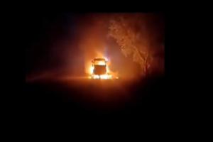 Fire Breaks Out in CNG Auto in Uttar Pradesh’s Badaun, Major Tragedy Narrowly Averted