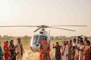 Helicopter Farewell for Bride Stuns Kanpur Dehat Village