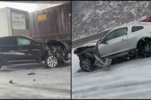 Massive Multi-Vehicle Crash Paralyzes Detroit’s I-75 as Sudden Snow Squall Hits