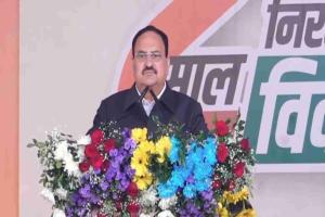 Nadda Unveils Two-Year Performance Report of Chhattisgarh Government, Launches Sharp Attack on Congress