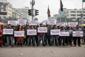 Protests Erupt in Dhaka as Demonstrators Demand Justice and Protection for Minority Communities