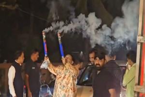 Traffic Halted for Birthday Fireworks: Surat Industrialist’s ‘Celebrity’ Claim Sparks Outrage