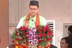 Uttarakhand CM Pushkar Singh Dhami Visits Noida to Offer Condolences at MP Mahesh Sharma’s Residence