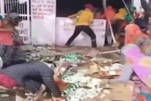 Women Storm Liquor Outlet in Mahuar Village, Shattering Bottles in Protest Against Alcohol Abuse