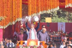 Somnath Swabhiman Parv: PM Modi participates in 'Shaurya Yatra', witnesses cultural performances