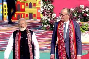 PM Modi, German Chancellor Merz share festive moments at International Kite Festival