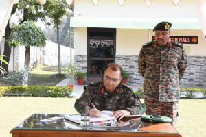 Lt Gen Navin Sachdeva reviews Army dog training, veterinary facilities in Meerut