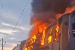 Deadly Drone Strike Hits Ukrainian Passenger Train in Kharkiv, Sparking International Outcry