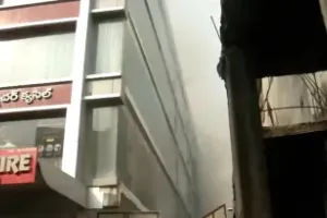 Five killed after massive fire at furniture shop building in Hyderabad
