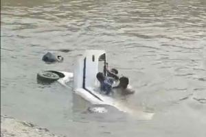 Heroic Bystander Intervention Saves Two After Car Plunges into Kasganj Canal