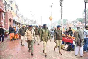 High Alert in Chitrakoot as Top Police Brass Inspect Ramghat Security for Paush Purnima