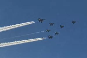 Indian Air Force Captivates Nation with Precision 'Sindoor Formation' During Republic Day Flypast