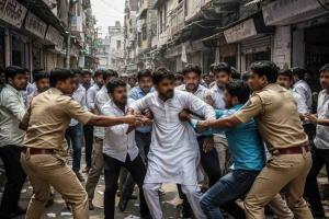 Political Tempers Flare in Muzaffarnagar as Partisan Rhetoric Culminates in Violent Street Clash