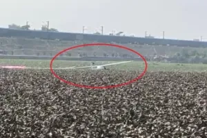 Air Force trainee aircraft crashes into pond near KP College in Prayagraj, rescue teams on spot 