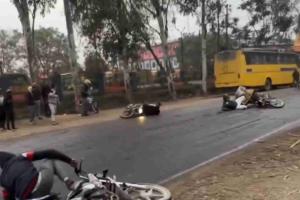 Slick Hazards and Supernatural Rumors: Sugarcane Debris Sparks Road Chaos in Amroha