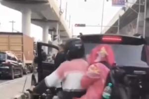 Brazen Civic Disregard on NH-8: SUV Driver Sparks Outrage After Stopping to Urinate in Mid-Traffic