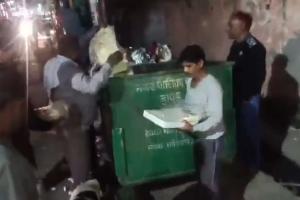 Desperation and Danger: Hapur Locals Scavenge Adulterated Sweets from Trash Following Food Safety Raid