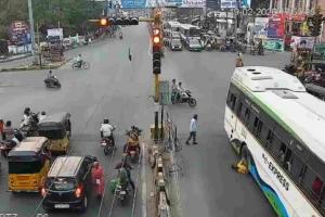 Tragedy at Ashoka Junction: Pedestrian Struck by Bus in Warangal Road Safety Lapse