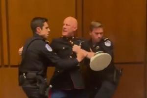 Chaos in Capitol: Marine Veteran Injured and Arrested Following Hearing Scuffle Involving Senator