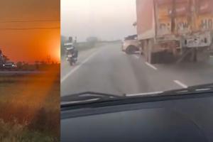 Miraculous Escape on Gwalior Highway as Truck Drags SUV for Over a Kilometer
