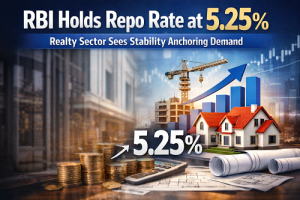 RBI Maintains Repo Rate at 5.25% Amid Global Volatility; Real Estate Sector Applauds Policy Stability