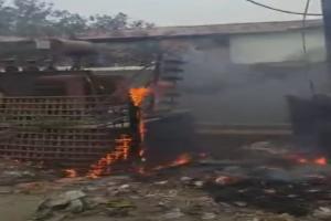 Transformer Fire Sparks Panic in Meerut’s Sardhana Tehsil as Youth Risks Life to Film Viral Reel