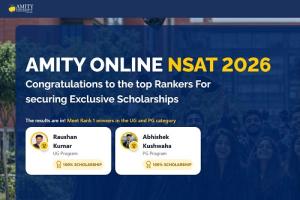 Amity University Online Concludes First AONSAT 2026, Awards Scholarships to 12 Top National Rankers