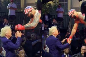 UFC Star Josh Hokit Gifts Custom Gold Chain to Trump After White House Victory