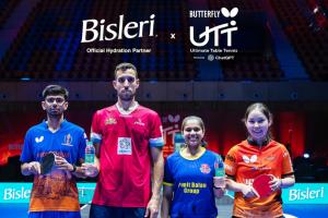 Bisleri International Partners With Ultimate Table Tennis as Official Hydration Partner