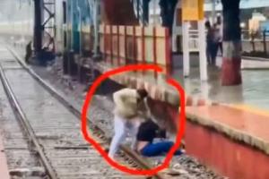 Man Allegedly Assaults Woman at Railway Station, CCTV Footage Reveals Movements After Incident