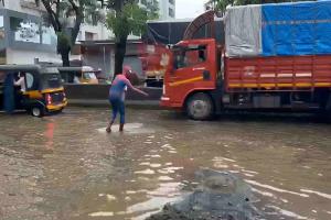 Spider-Man Costume Hero Wins Hearts in Maharashtra’s Bhiwandi Amid Heavy Rain and Waterlogging