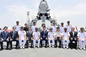 Japan Defence Minister Shinjirō Koizumi Visits Western Naval Command in Mumbai