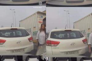Delhi Driver Reverses into Stationary Car Amid Traffic, Argues Instead of Apologizing