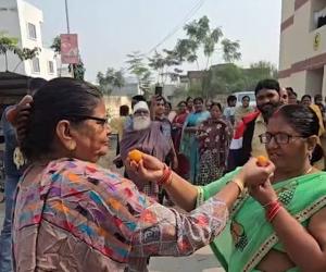 BJP leaders, workers celebrate across country as NDA projected to win big in Bihar