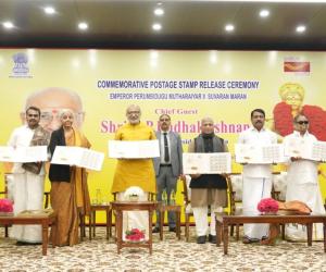 V-P Radhakrishnan releases postage stamp, commends govt support to Tamil culture