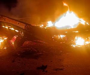 Tatanagar-Ernakulam Express catches fire in Andhra, one killed 