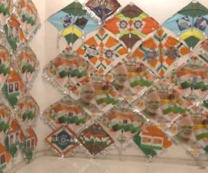 PM Modi-themed kites dominate Gujarat markets ahead of International Kite Festival